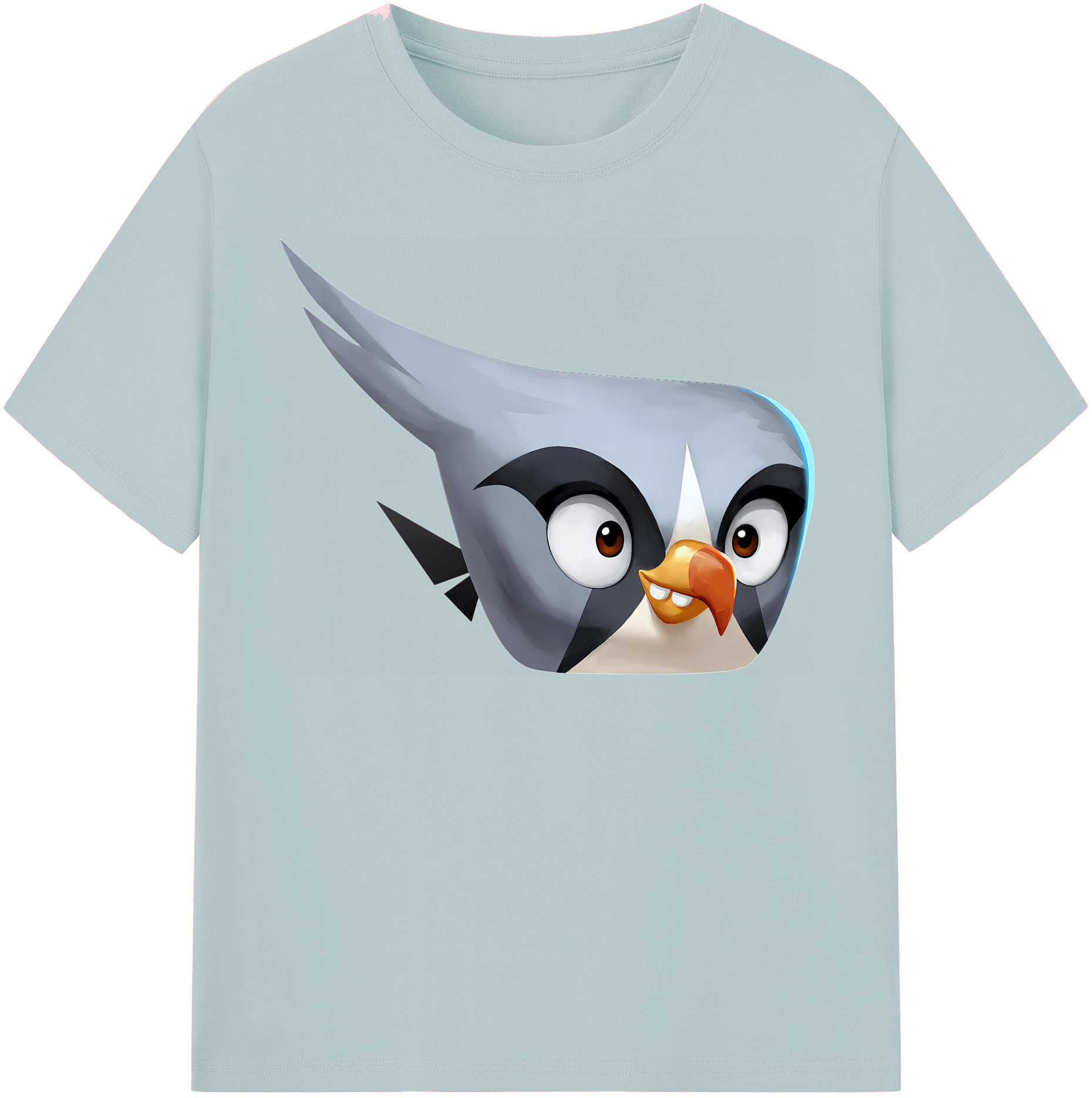 （画像用） Angry Birds アングリーバード 綿100％半袖Tシャツ（フロントプリント）